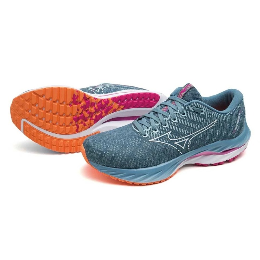Mizuno Wave Inspire 19 Womens 10 Running Shoes Provincial Blue White J1GD234421